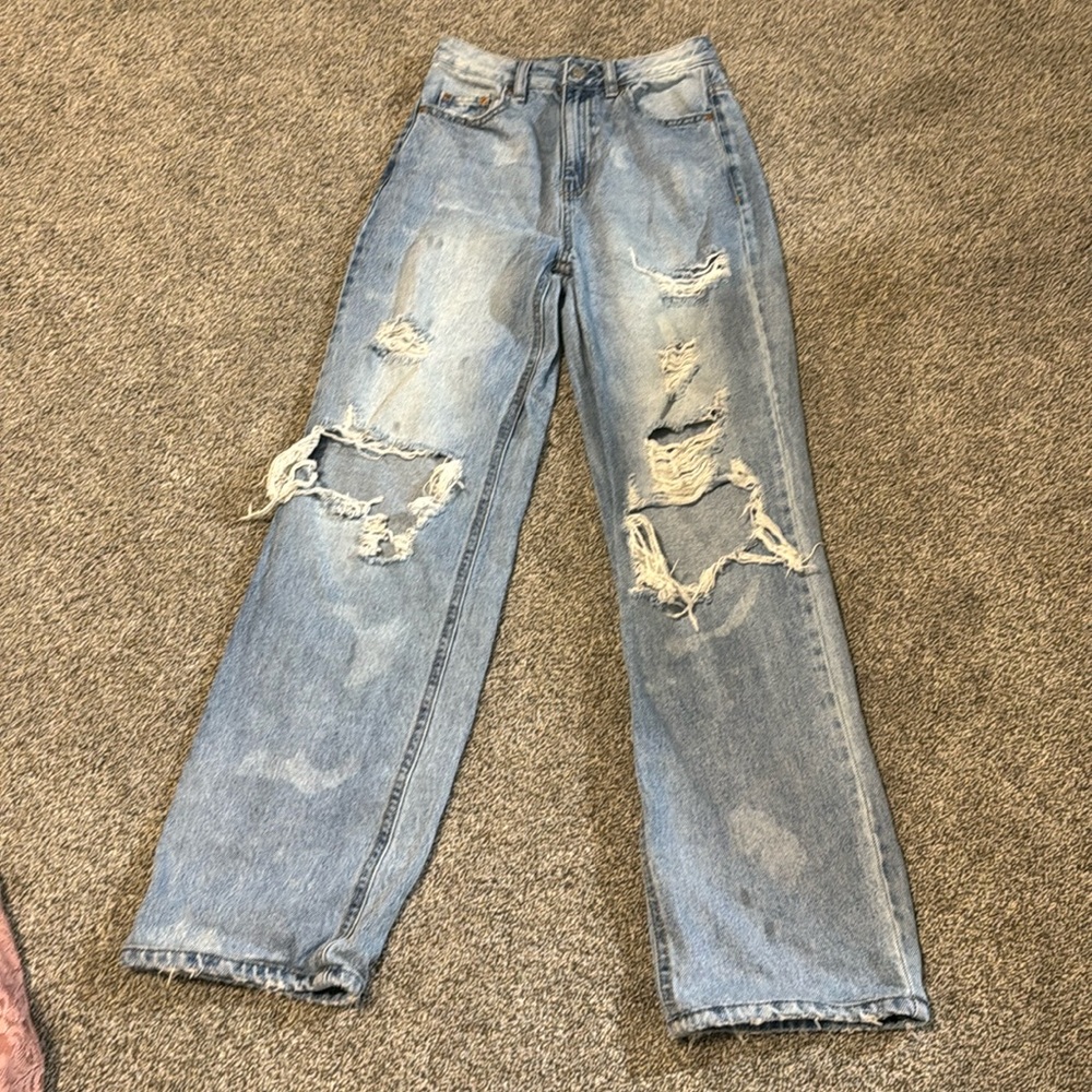 high rise pacsun washes jeans